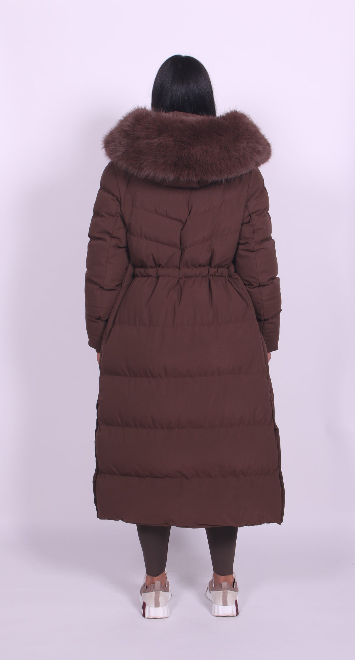 Samara – Fur Hooded Longline Coat