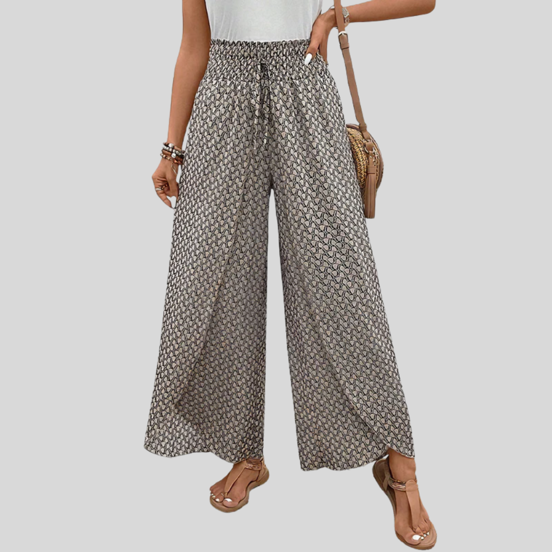 Gabrielle | Elegant Printed Palazzo Pants