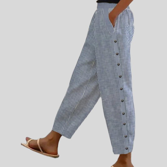 Charlotte | Chic Bohemian Striped Pants