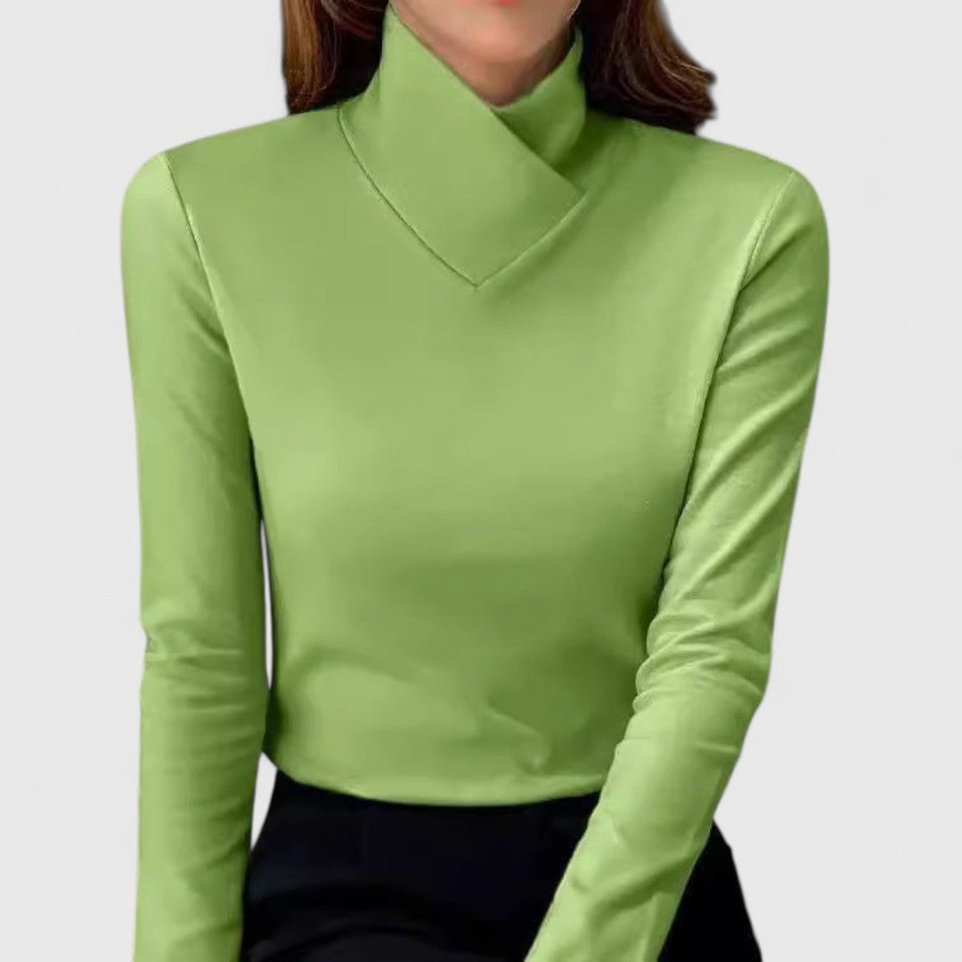 Clair | Elegant Crossed Neck Top