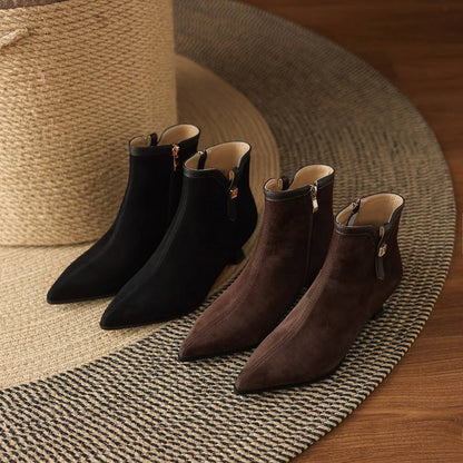 Noelle Genuine Suede Boots