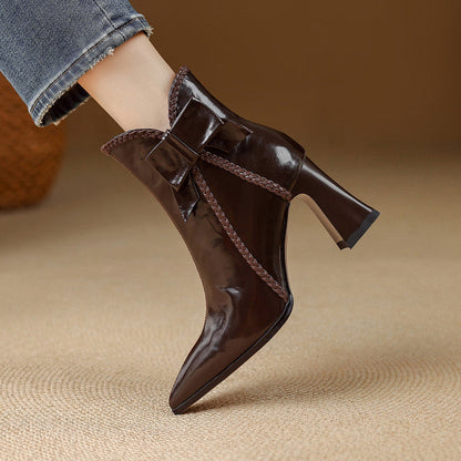 Colette Genuine Leather Ankle Boots