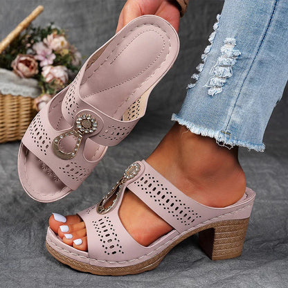 Evelyne | Open-Back Orthopedic Heeled Sandals