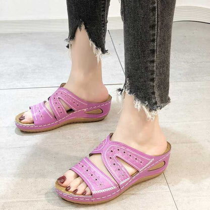 Amélie | Open-Toe Wedge Orthopedic Sandals
