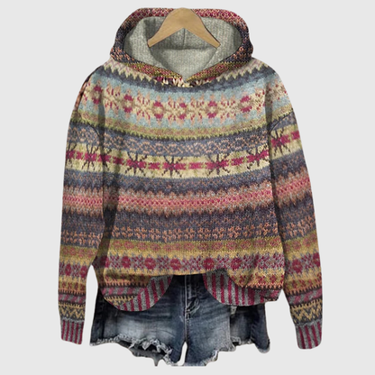 Solène | Ethnic Pattern Hoodie