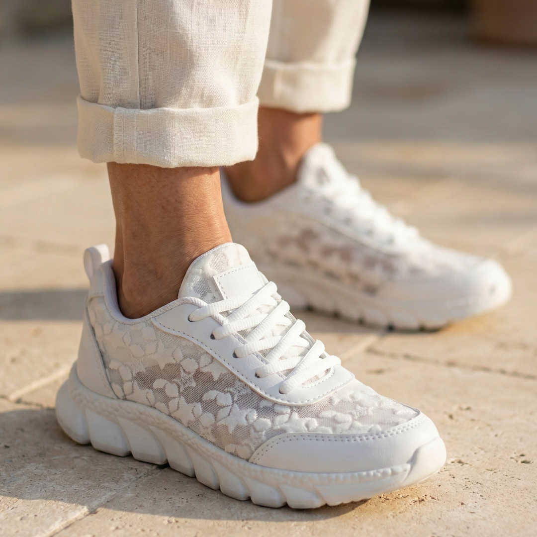 Amandine | Chic Textured Sneakers