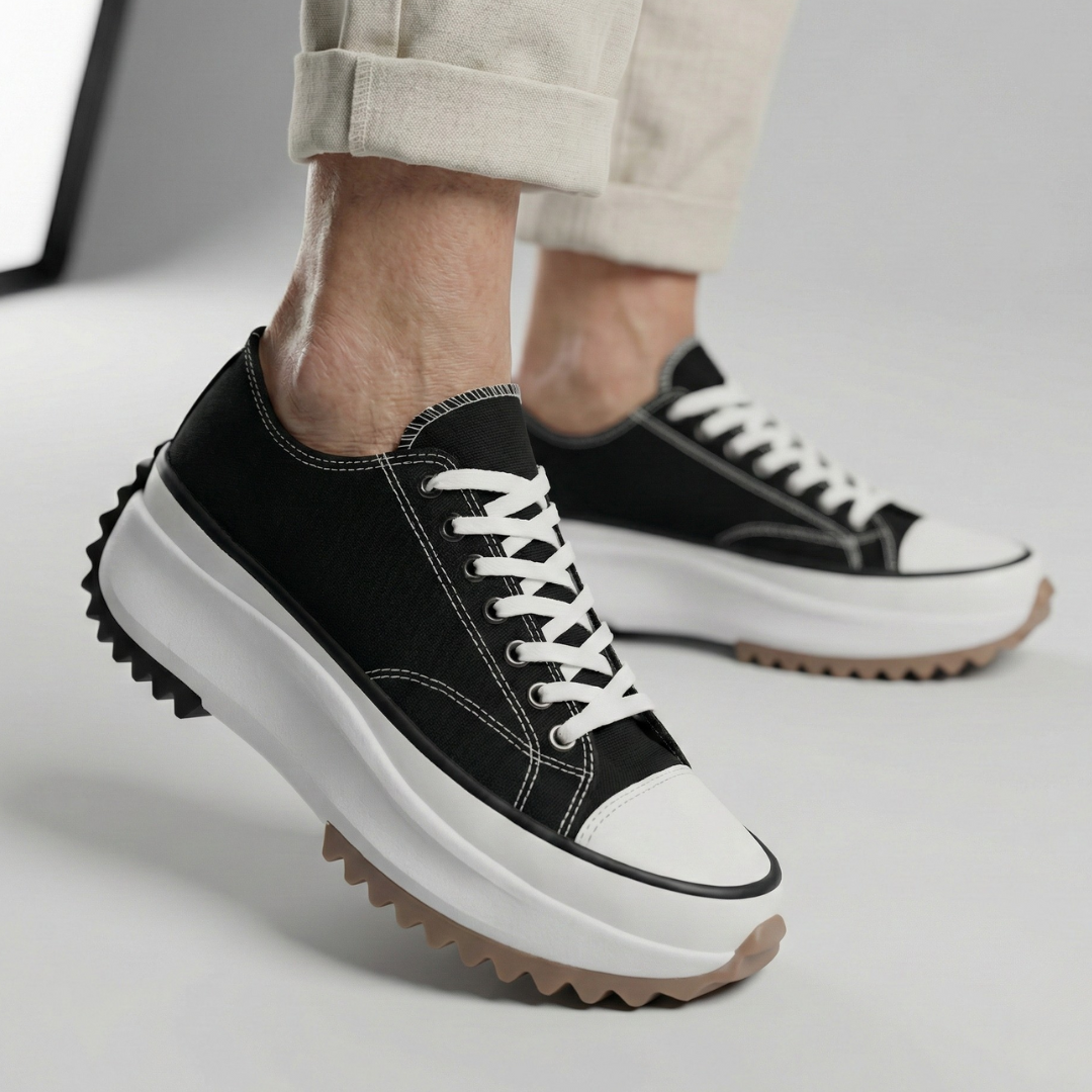 Maëlys | Platform Sneakers with Grooved Sole