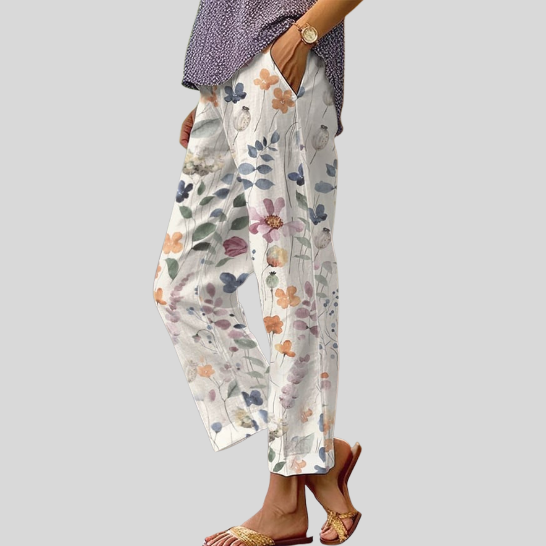 Violette | Romantic Spring Floral Pants