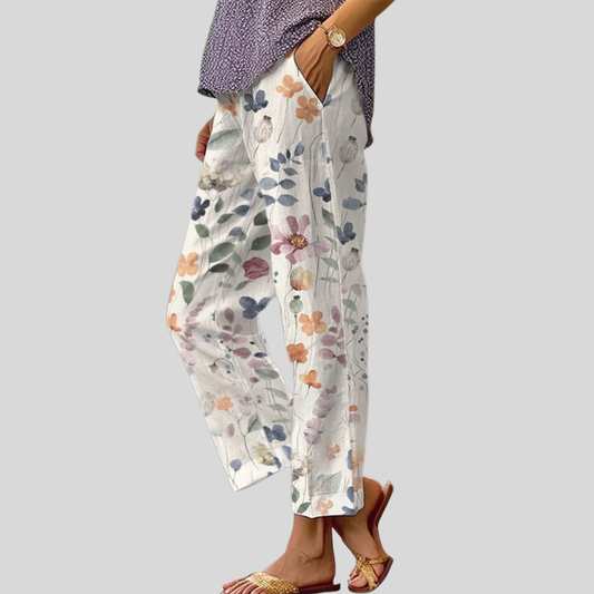 Violette | Romantic Spring Floral Pants