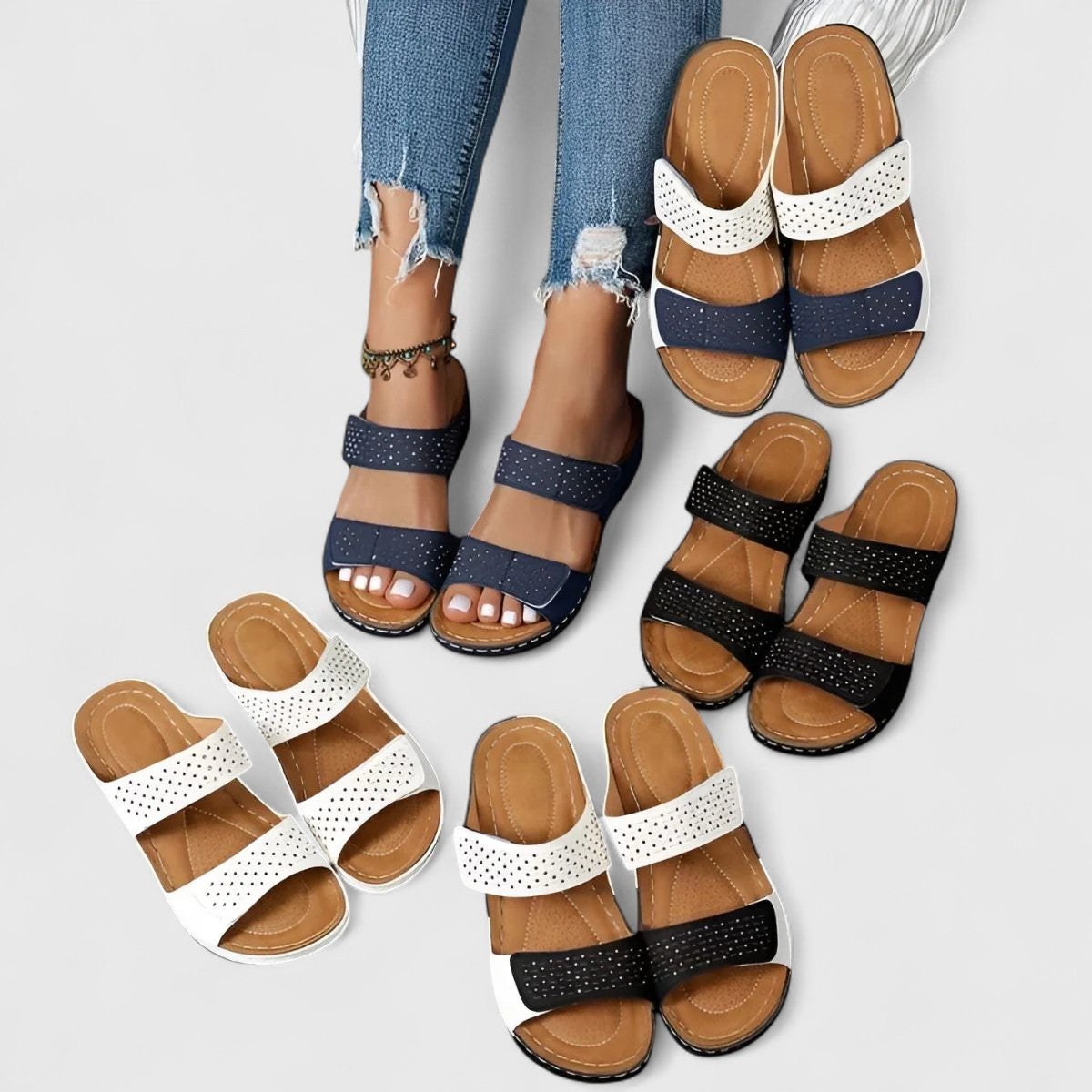 Ariella | Breathable Orthopedic Mules