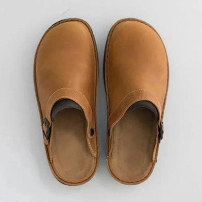 Victory | Natural Leather Orthopedic Clogs