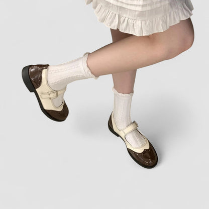 Claudine | Retro Bicolor Mary Jane