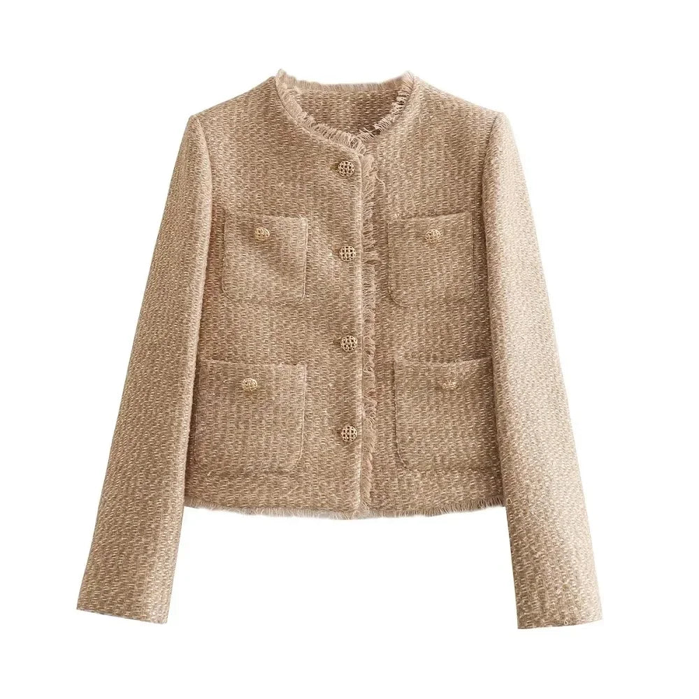 Emily | Women's Tweed Button-Down Jacket