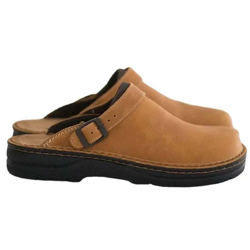 Victory | Natural Leather Orthopedic Clogs