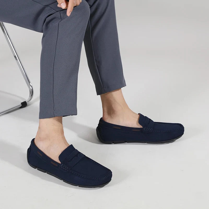 Fletro Genuine Suede Loafers