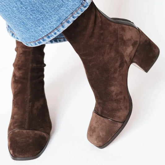 Jet | Square toe heeled boots