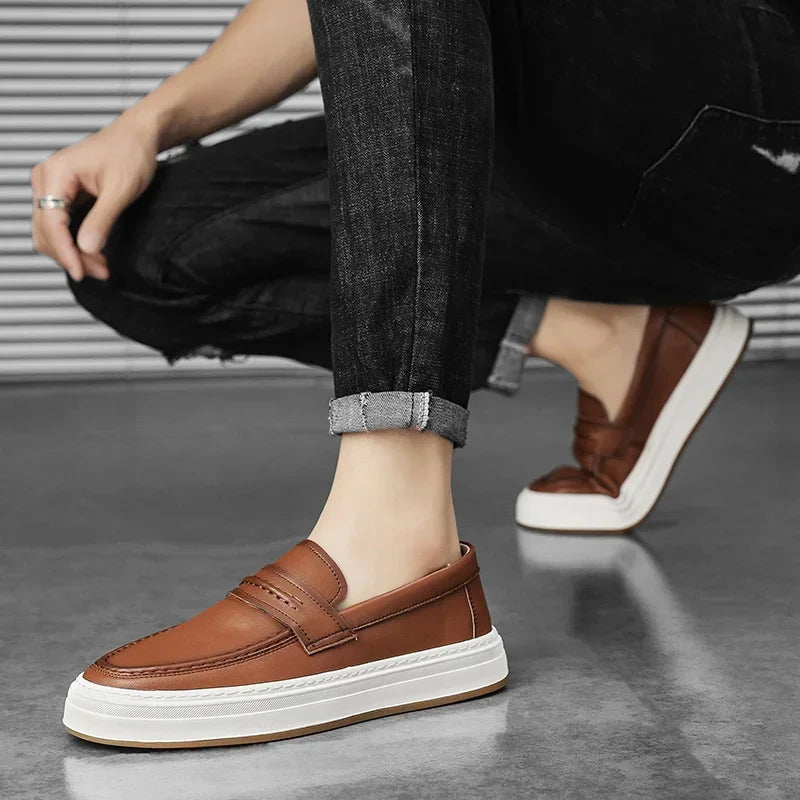 Moico Genuine Leather Loafers