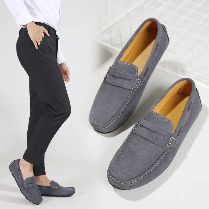 Fletro Genuine Suede Loafers