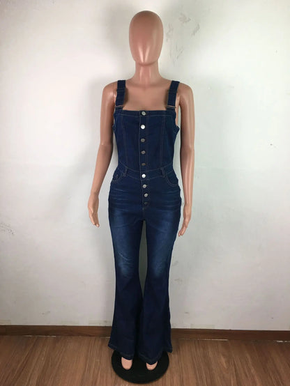Nalla - Wide-Leg Denim Jumpsuit