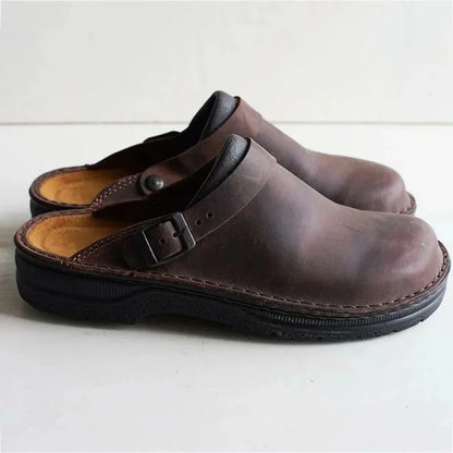 Victory | Natural Leather Orthopedic Clogs