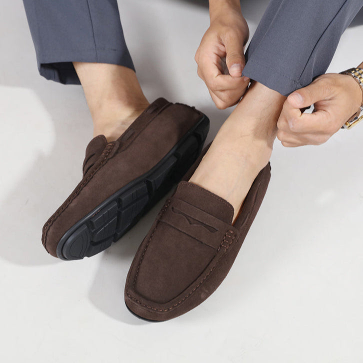 Fletro Genuine Suede Loafers