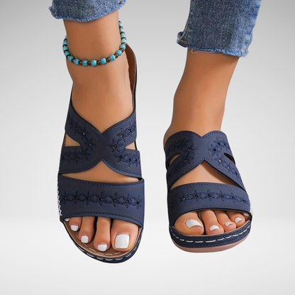 Amélie | Open-Toe Wedge Orthopedic Sandals