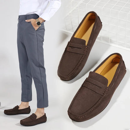 Fletro Genuine Suede Loafers