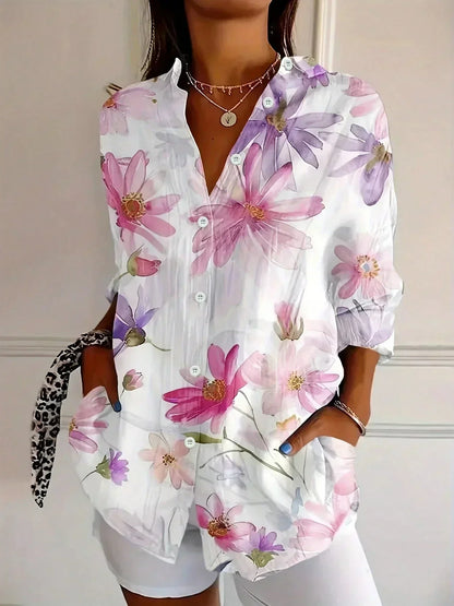 Catleen - Colorful Printed Lightweight Blouse