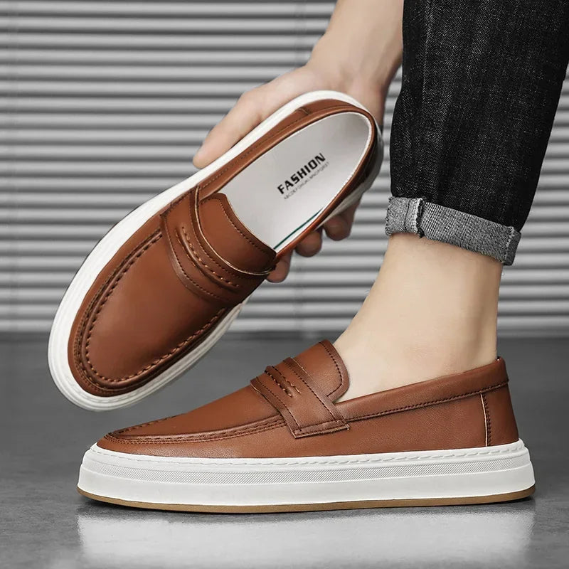 Moico Genuine Leather Loafers
