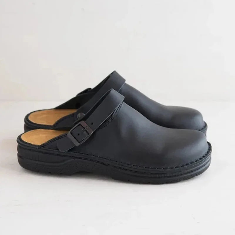 Victory | Natural Leather Orthopedic Clogs