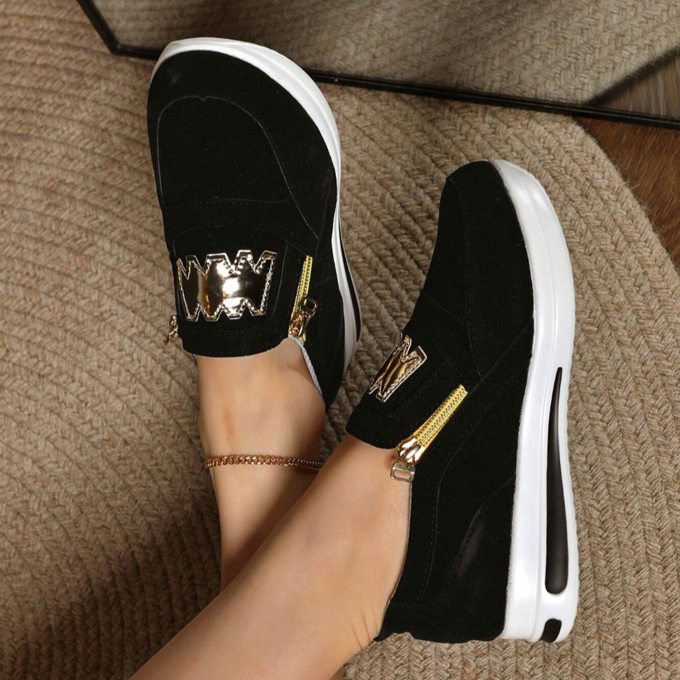 Mélina | Chic Zip Slip-On Sneakers