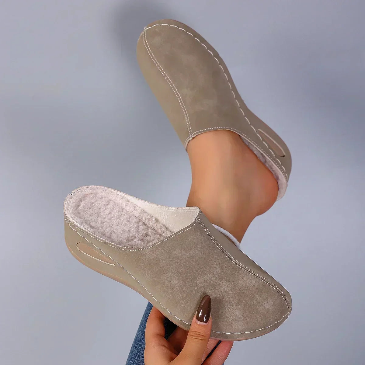Élise | Fleece Lined Orthopedic Mules