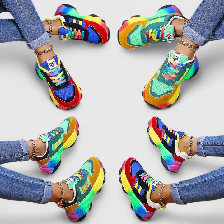 Maya | Dynamic Multicolored Sneakers