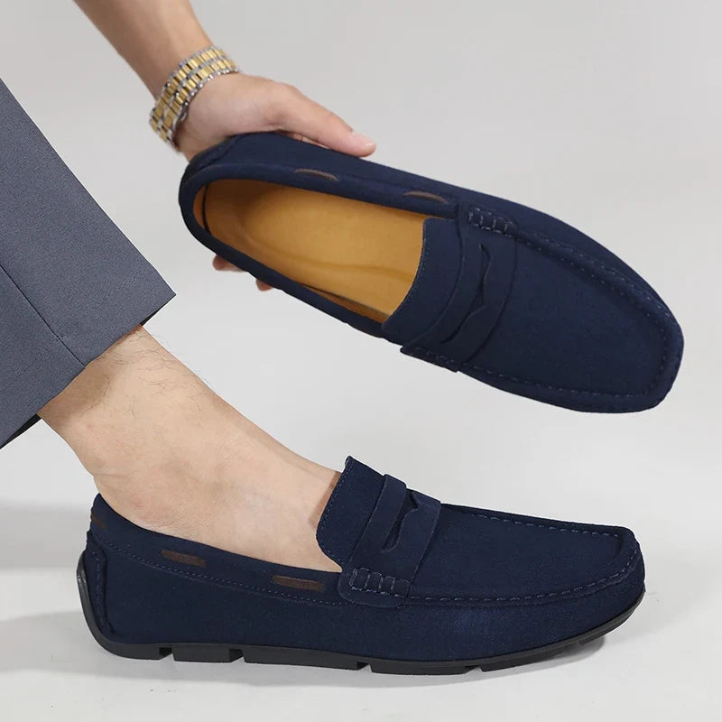Fletro Genuine Suede Loafers
