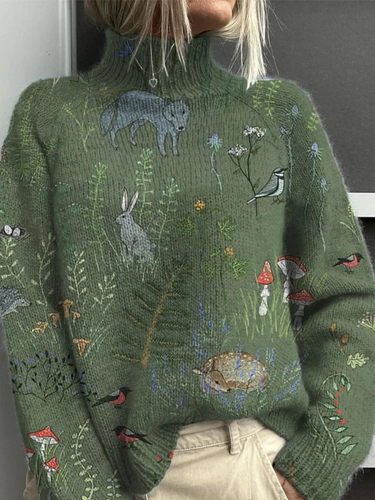 Élodie | Illustrated Nature Sweater