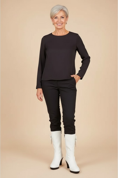 Isabella | Vintage Bow Leather Boots