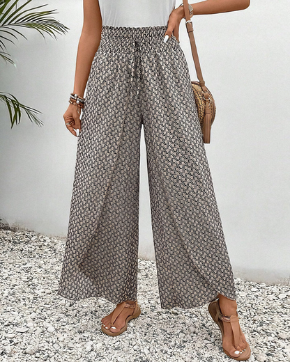 Gabrielle | Elegant Printed Palazzo Pants
