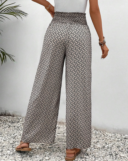 Gabrielle | Elegant Printed Palazzo Pants