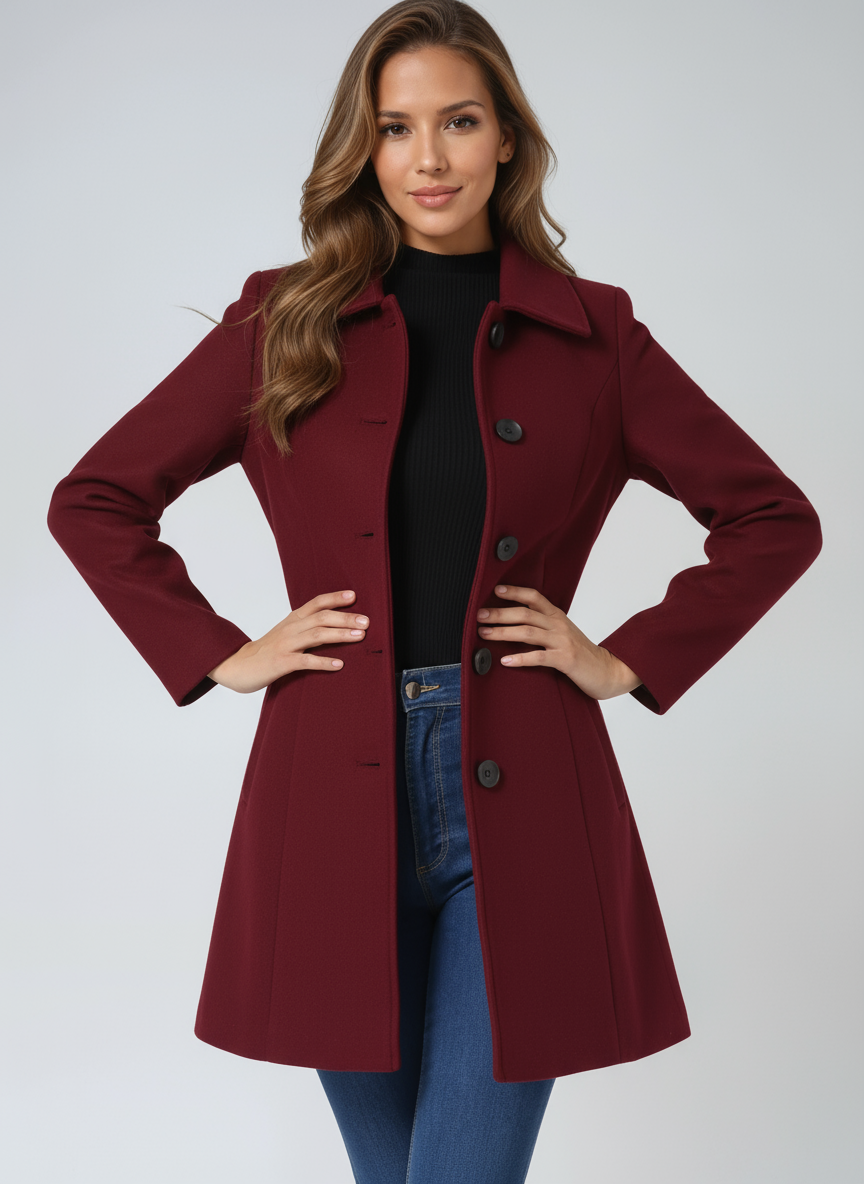 Bella | Women's Single Breasted Winter Trench Coat