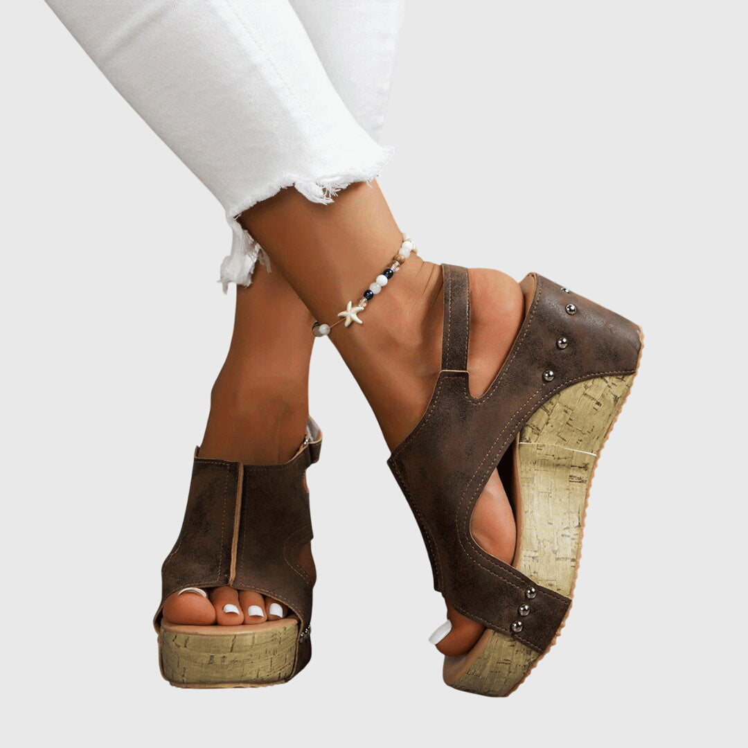 Émilie | Wedge Orthopedic Sandals