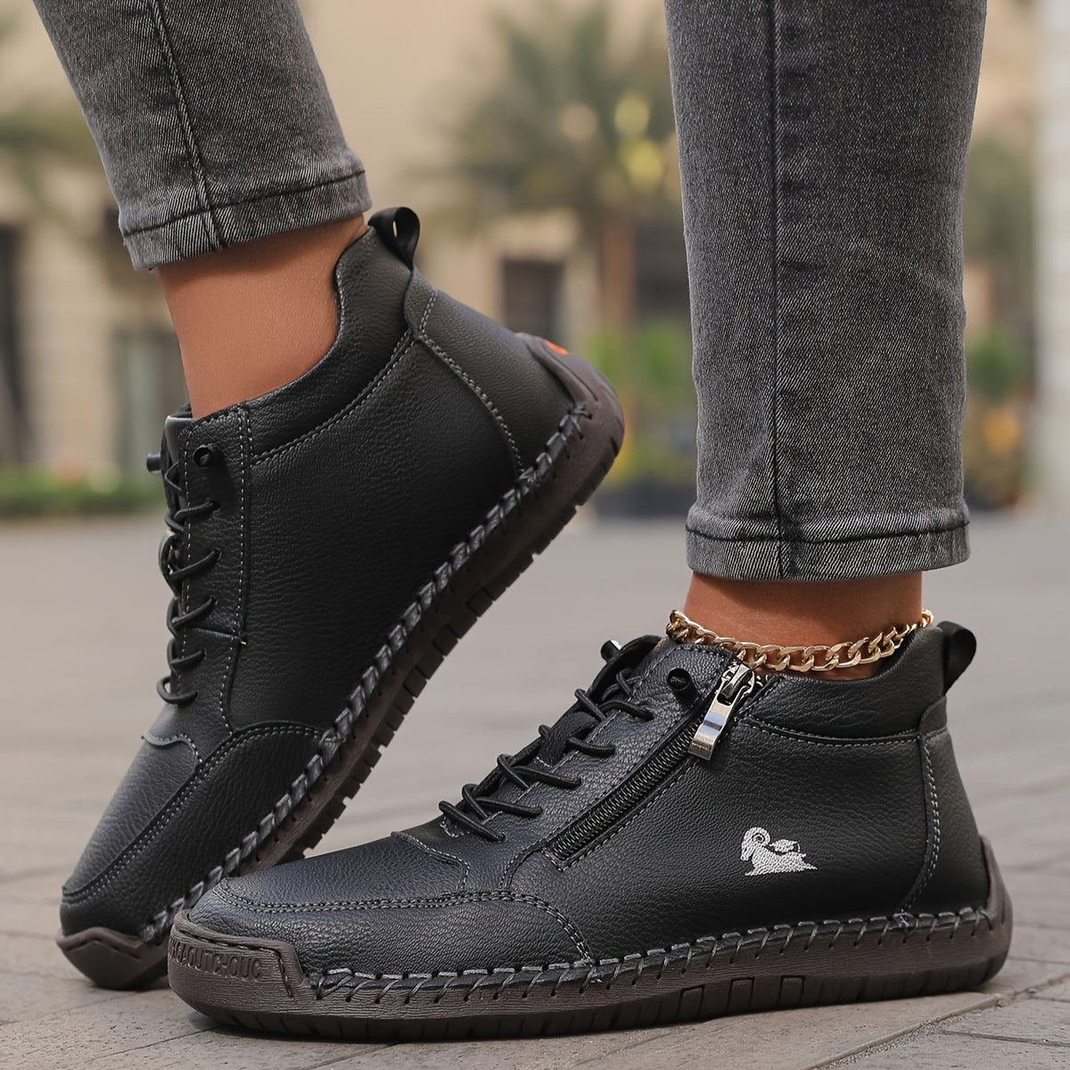 Maura | Comfort Nature Zip Sneakers