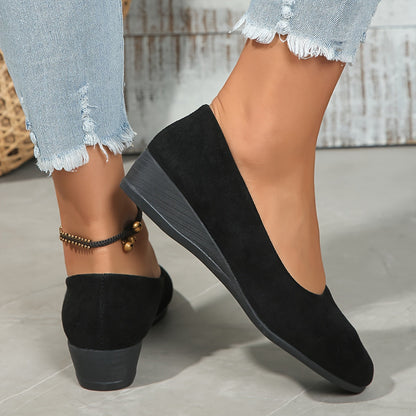 Velouria | Elegant Wedge Heels