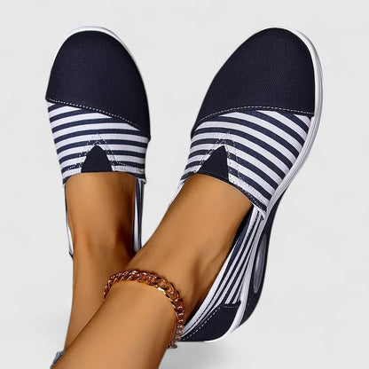 Marina | Striped Slip-On Sneakers