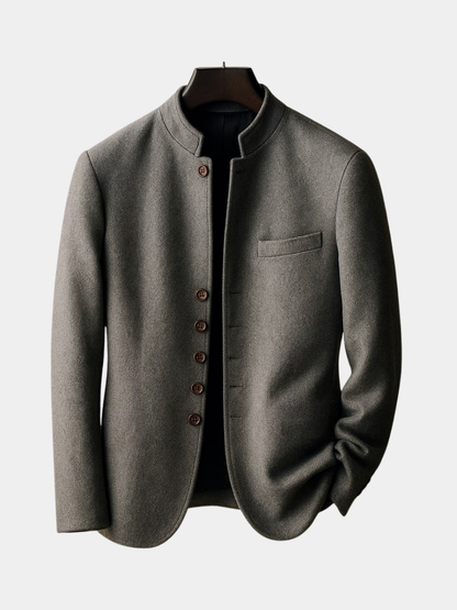 Theo™ | Wool Jacket with Straight Collar