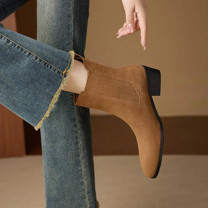 Elle Genuine Suede Boots