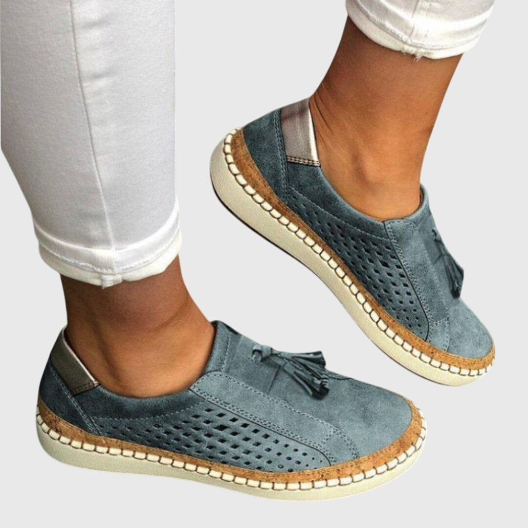 Tessia | Perforated Moccasin Sneakers