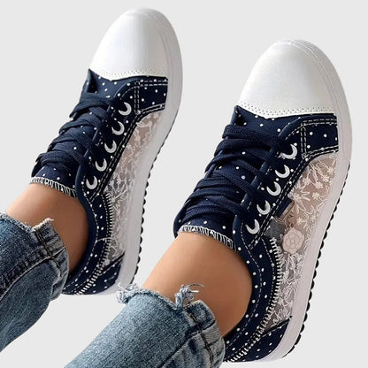 Céleste | Transparent Lace Sneakers