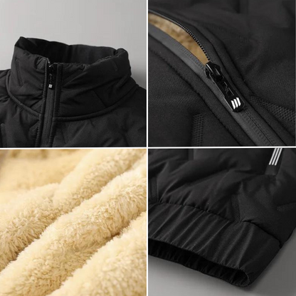 Erik sherpa-lined winter coat for men