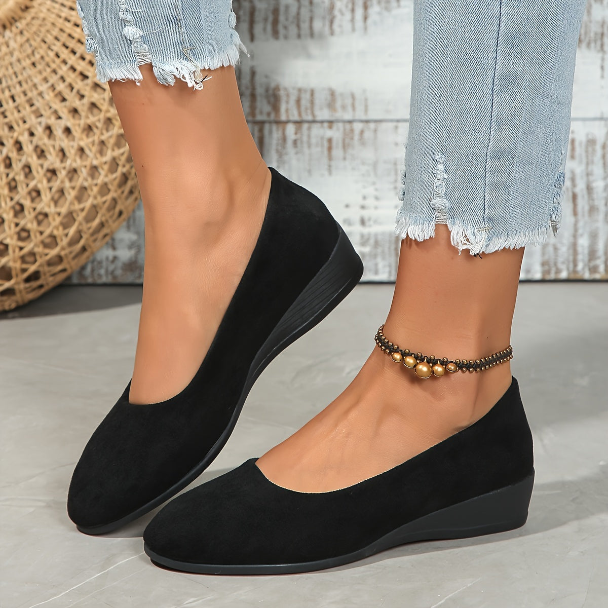 Velouria | Elegant Wedge Heels