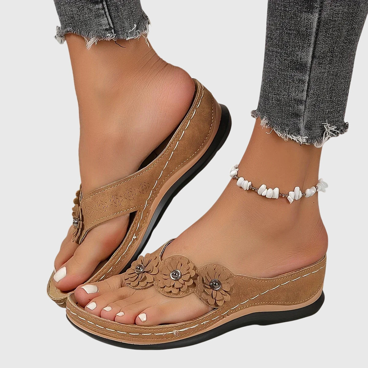 Asha | Floral Orthopedic Sandals